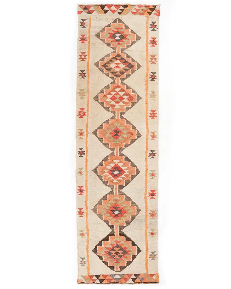 Zarif Bej Halı, 3x10,2 ft Sağlam Konfor