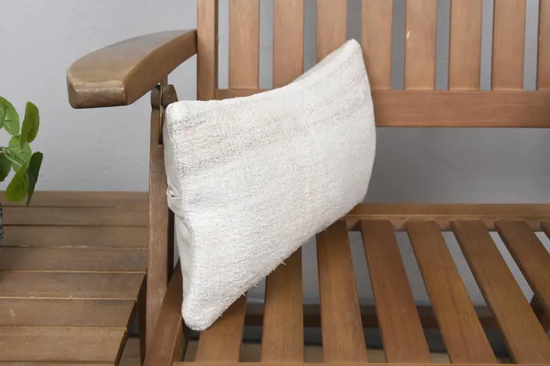 8x16 Beige Pillow Case, Kilim Cushion Sham, Christmas Pillow Cover, Pillow Case, Throw Kilim Pillow, Antique Pillows, Ikat Cushion - 2