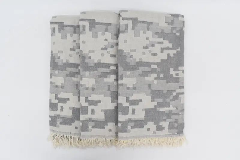 Gift Boxes Towel, Turkish bath towel, 68x36 Cotton Camouflage Towel, Bachelorette Towel, Wedding Favors, Pool Towels, Monogram Beach Towel - 6