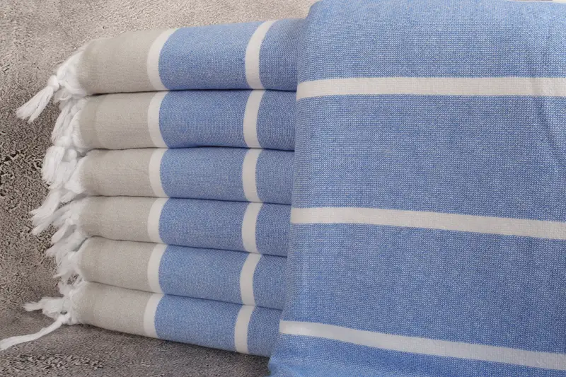 68x40 Cotton Striped Terry Towel, Handmade Turkish Towel, Lightweight Turkish towel, Personalized Bridesmaid Gift, Gift For Him, Peshtemal - 1