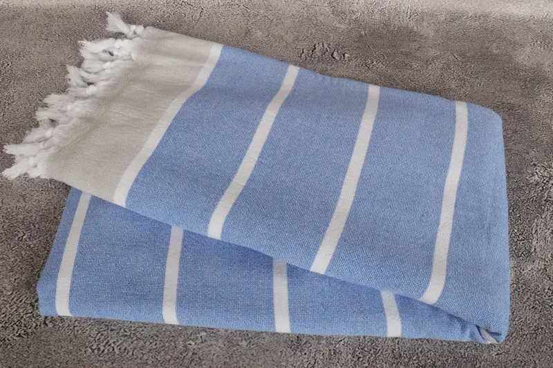 68x40 Cotton Striped Terry Towel, Handmade Turkish Towel, Lightweight Turkish towel, Personalized Bridesmaid Gift, Gift For Him, Peshtemal - 6