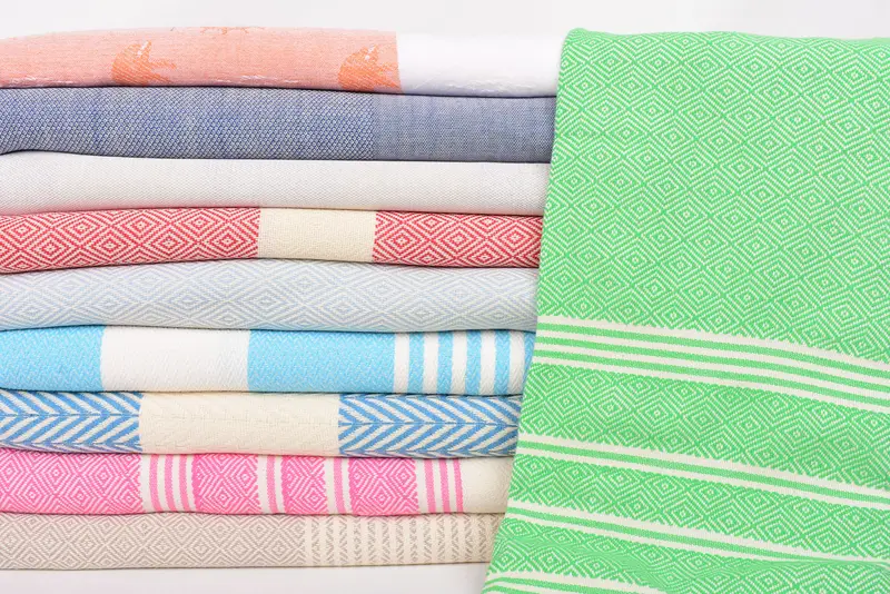 Memorial Gift, Fouta towel, 70x40 Cotton Set of 10 Towel, Thin and lightweight Turkish peshtemal, Bridesmaid Gift, Monogrammed Beach Towel - 2