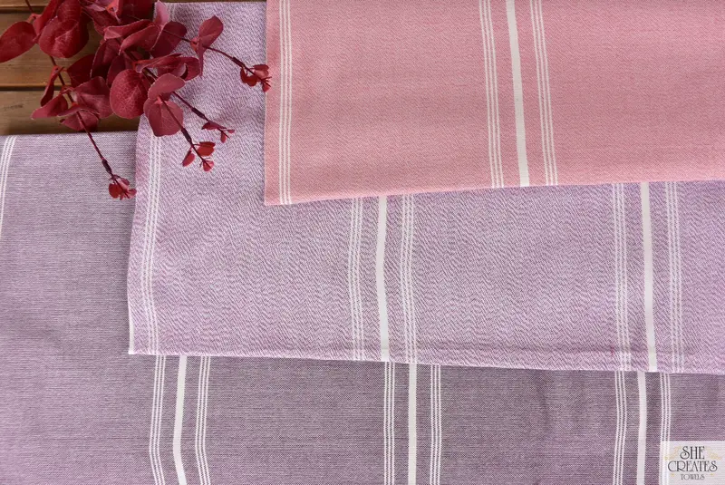 Monogram Beach Towel, Sand-free towel, Luxury Turkish Bath Towel, House Warming Gift, Lightweight towel, Yoga Towel, 60x38 Cotton Striped Towel - 5