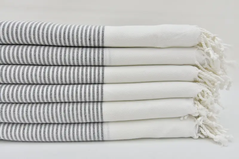 Bachelor Party Favors, Best Beach Towel, Turkish Towel Set, Bachelorette Gifts, 70x40 Cotton Striped Towel, Best Wedding Gift, Hammam towel - 3