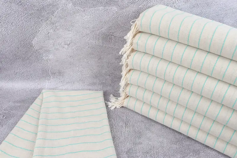 Bachelorette Party Gift, 70x38 Cotton Striped Towel, Pool Towels, Wedding Shower Gift, Wedding Hand Made Gift, Sand-resistant towel, Travel towel - 2