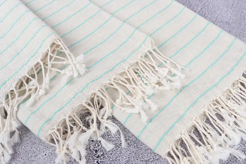 Bachelorette Party Gift, 70x38 Cotton Striped Towel, Pool Towels, Wedding Shower Gift, Wedding Hand Made Gift, Sand-resistant towel, Travel towel - 5