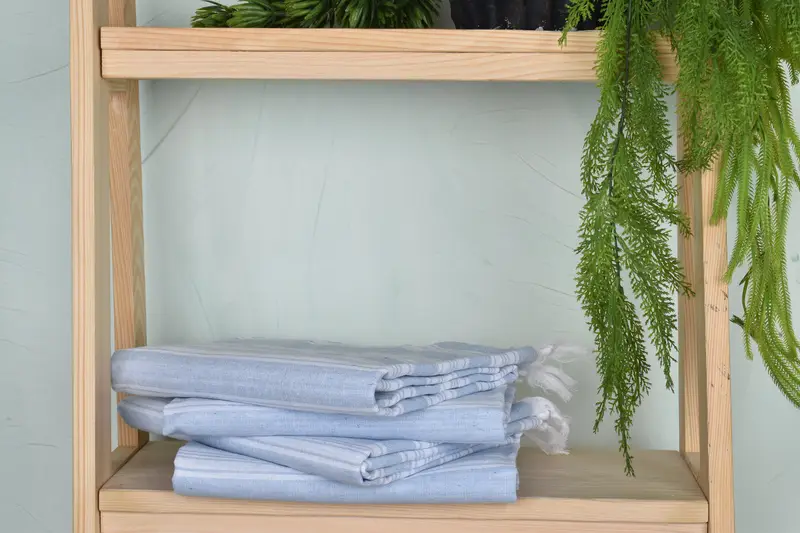Organic Turkish towel, 70x40 Cotton Striped Towel, Wedding Gift, Bachelor Gift, Unique Turkish towel with custom embroidery USA, Summer Gift - 7