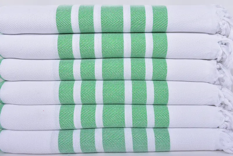 Turkish Towel Beach, 70x40 Cotton Herringbone Towel, Lightweight towel, Soft towel, Yoga Towel, Turkish fouta towel for outdoor use, Bachelor Gift - 2