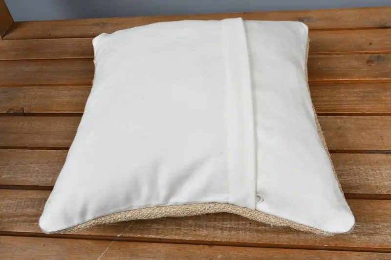 Vintage Pillow, Wholesale Pillow Case, 12x12 Beige Cushion Case, Boho Pillow, Cozy Throw Pillow, Handmade Kilim Cushion, Cushion - 5