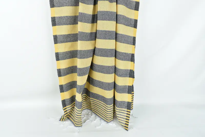 Handmade Turkish hammam towel, Hammam towel, Wedding Favors, Monogrammed Turkish Towel, Embroidery Towels, Handmade Gift, 70x40 Cotton Striped Towel - 8