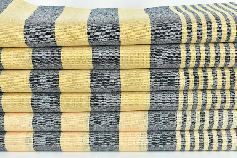 Handmade Turkish hammam towel, Hammam towel, Wedding Favors, Monogrammed Turkish Towel, Embroidery Towels, Handmade Gift, 70x40 Cotton Striped Towel - 2