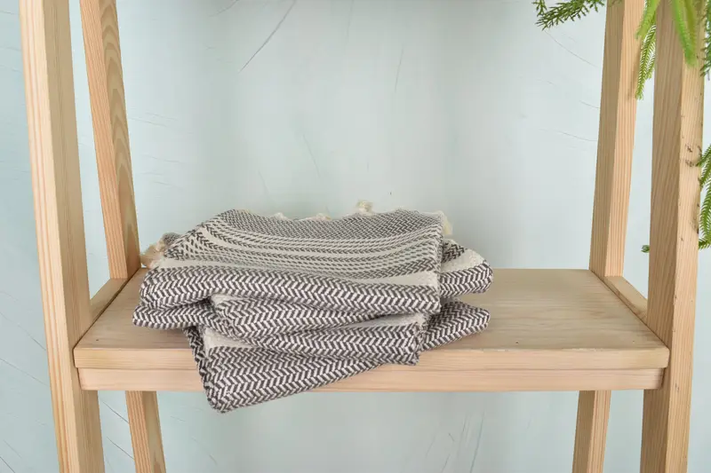 40x18 Cotton Striped Towel, Turkish Tea Towel, Personalized Kitchen Towel, Custom Wedding Gifts, Spa Towel, Gift For Best Friend, Custom Hand Towel - 7