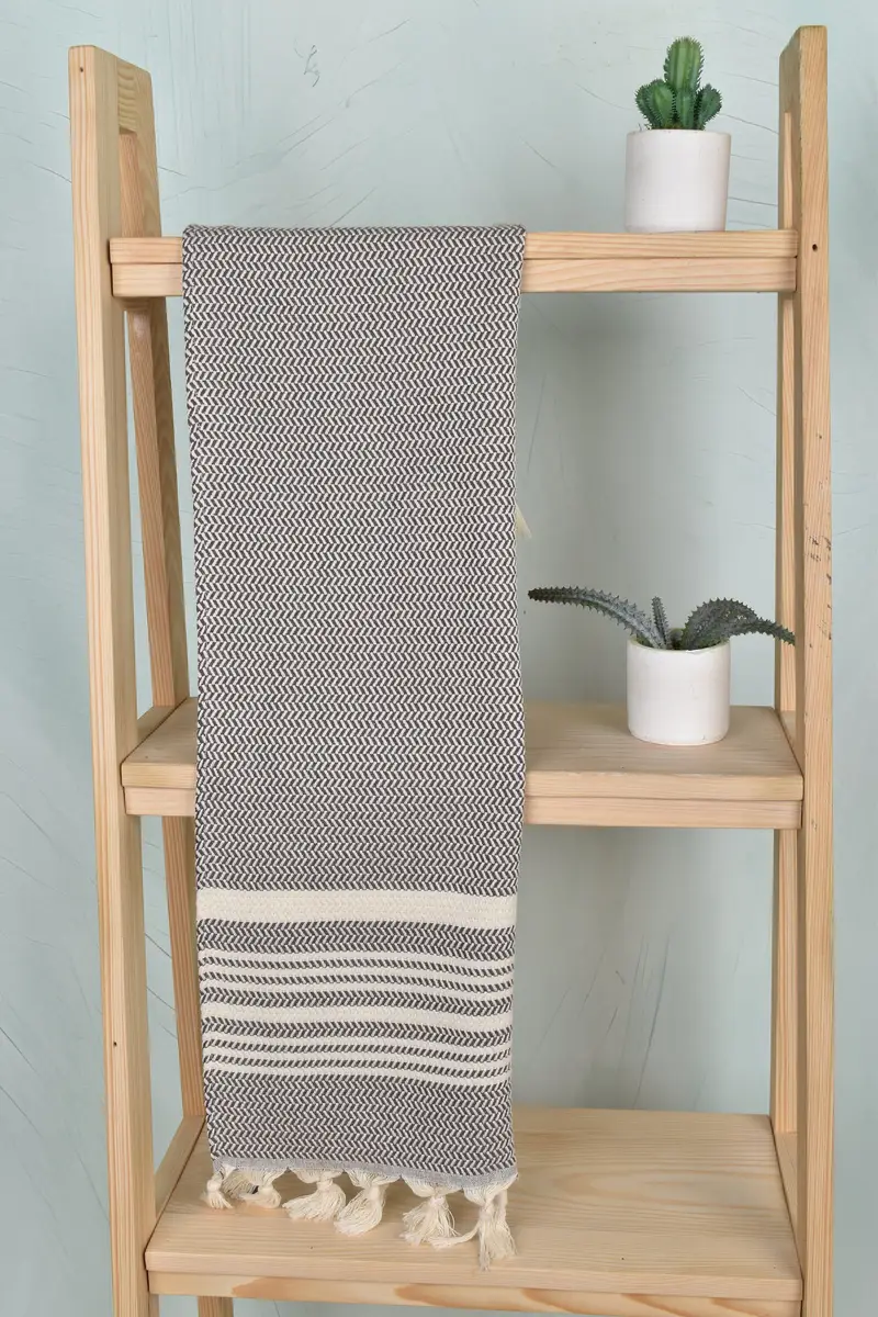 40x18 Cotton Striped Towel, Turkish Tea Towel, Personalized Kitchen Towel, Custom Wedding Gifts, Spa Towel, Gift For Best Friend, Custom Hand Towel - 8
