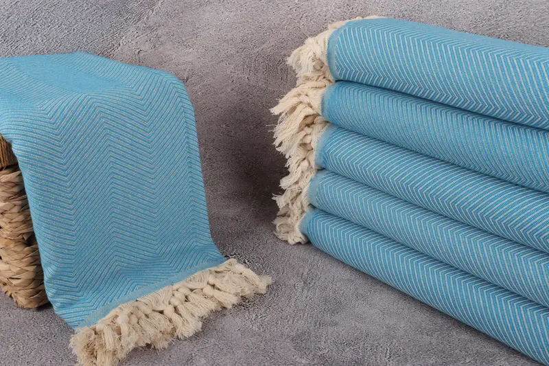 Bridesmaid Gifts, 84x68 Cotton Zig zag Towel, Personalized Blanket, Throw Blanket Couch, Wedding Gift Customized Blanket, Customized Throw Blankets - 3