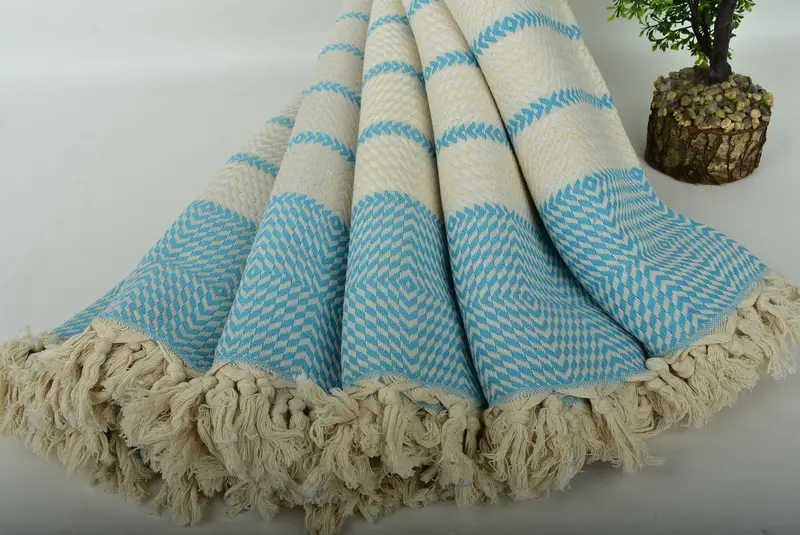 Monogram Türk havlu, lüks havlu, 80x40 pamuklu elmas havlu, çift için kişiselleştirilmiş düğün hediyesi, plaj düğün lehine, organik havlu - 4
