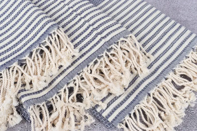 Engagement Gift, 68x40 Cotton Striped Towel, Personalized Turkish Towel, Custom Wedding Gift, Large Beach Towel Personalized, Turkish Towel USA - 5