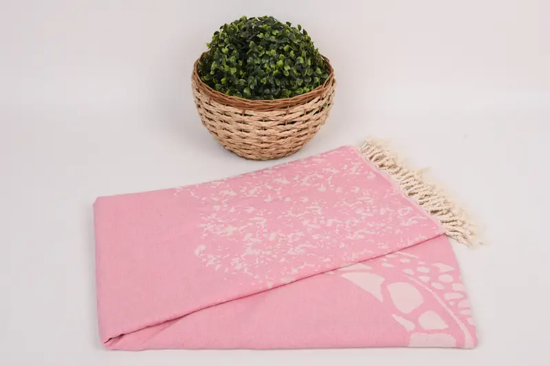 70x40 Cotton Carretta Patterned Towel, Thin towel, Bachelor Towel, Summer Gift, Beach Towel Personalized, Valentines Day Gift For Him, Turkish towel - 4
