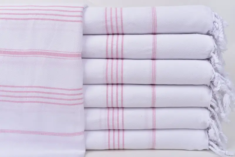 House Warming Gift, Turkish hand towel, Decorative Towel, Organic towel, Summer Towel, Bachelorette Party Decorations, 70x40 Cotton Striped Towel - 1