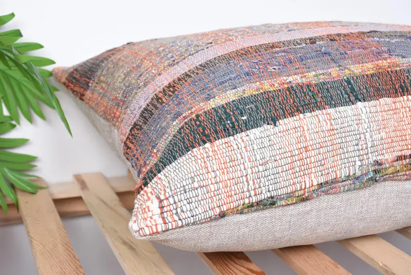 Luxury Pillow, 20x28 Gray Pillow Cover, Cushion Cover, Handmade Kilim Cushion, Throw Kilim Pillow, Patio Pillow Sham, Boho Pillow - 6
