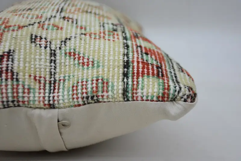 Vintage Kilim Pillow, Traditional Cushion, Pillow Sham, Turkish Kilim Pillow, 12x20 Red Pillow Cover, Kilim Pillow, Lounge Throw Cushion Cover - 5