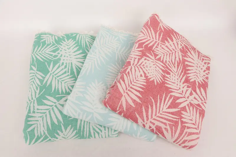 Throw Blanket, Bridesmaid Gifts, 100x80 Cotton Floral Patterned Towel, Bridesmaid Proposal Gift, Throw Blanket Couch, Wedding Hand Made Gift - 3
