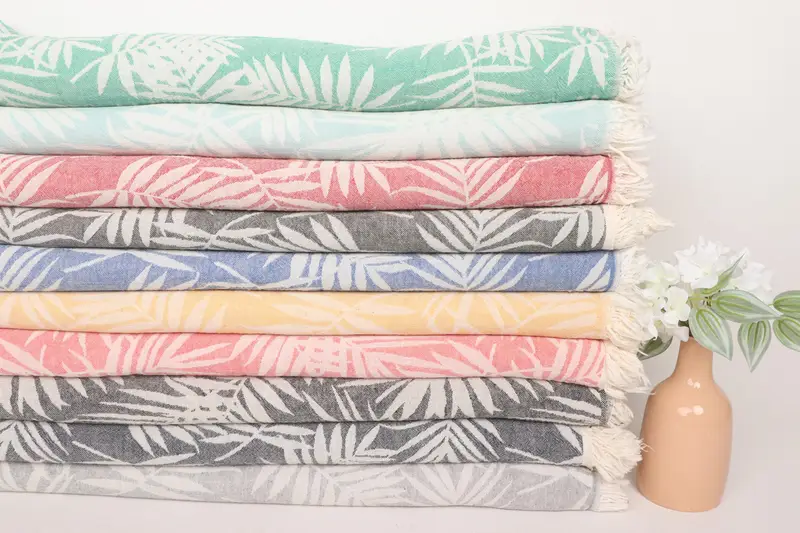 Throw Blanket, Bridesmaid Gifts, 100x80 Cotton Floral Patterned Towel, Bridesmaid Proposal Gift, Throw Blanket Couch, Wedding Hand Made Gift - 2