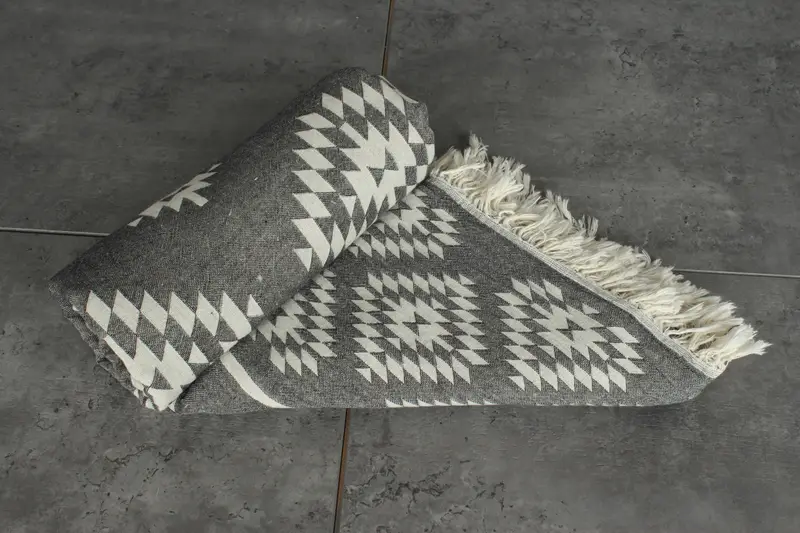 Custom Wedding Gifts, Personalized Blanket, Monogram Beach Blanket, Maid Of Honor Gift, Wedding Favors, Turkish Tablecloth, 84x56 Cotton Kilim Towel - 8