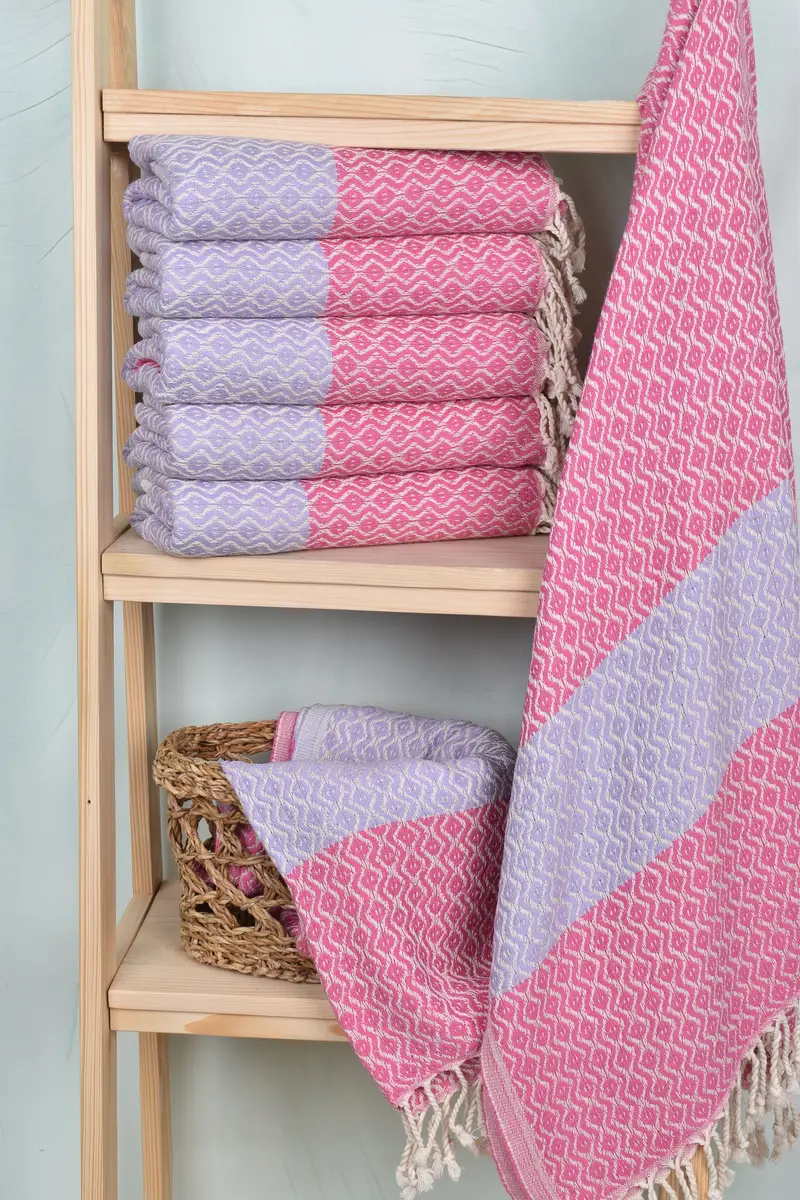Wedding Gift For Bride, Thin towel, Organic Cotton Towel, Custom Towel, Embroidery Towel, Bachelorette Gifts, 70x40 Cotton Striped Towel - 3