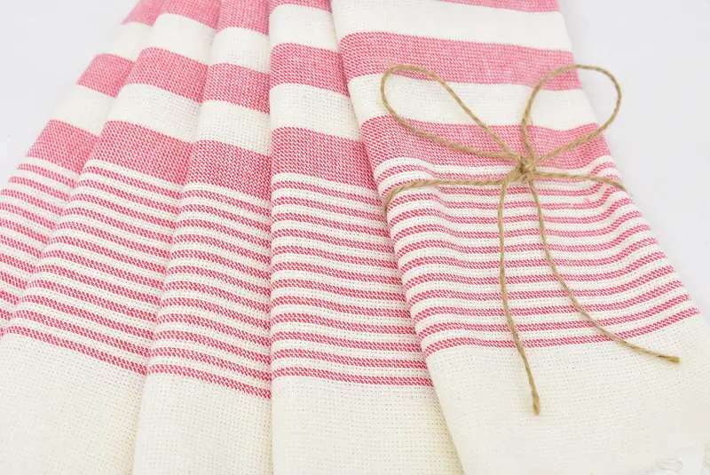 Monogram Hand Towel, Best Wedding Gift, Bridesmaid Gifts, Wedding Gifts Towel, Holiday Towel, 36x18 Cotton Striped Terry Towel, Personalized Gifts - 5