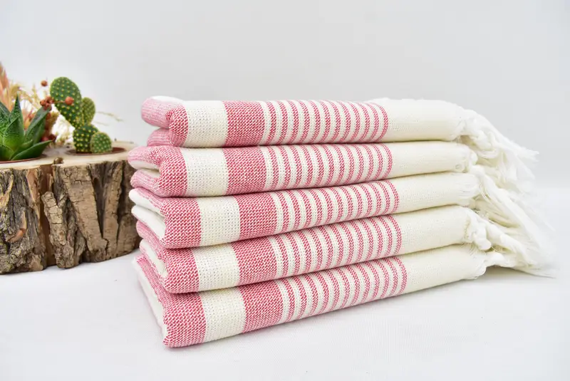 Monogram Hand Towel, Best Wedding Gift, Bridesmaid Gifts, Wedding Gifts Towel, Holiday Towel, 36x18 Cotton Striped Terry Towel, Personalized Gifts - 2