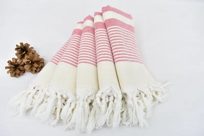 Monogram Hand Towel, Best Wedding Gift, Bridesmaid Gifts, Wedding Gifts Towel, Holiday Towel, 36x18 Cotton Striped Terry Towel, Personalized Gifts - 3