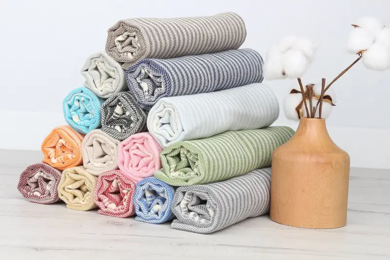 40x18 Baumwollstreifentuch, Gasttuch, personalisiertes Geschenk, türkisches Handtuch, Badezimmertücher, handgefertigtes Geschenk, personalisiertes Geschenk für ihn - 7