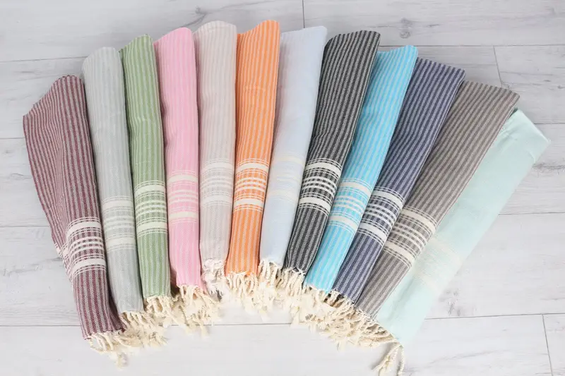 40x18 Baumwollstreifentuch, Gasttuch, personalisiertes Geschenk, türkisches Handtuch, Badezimmertücher, handgefertigtes Geschenk, personalisiertes Geschenk für ihn - 6