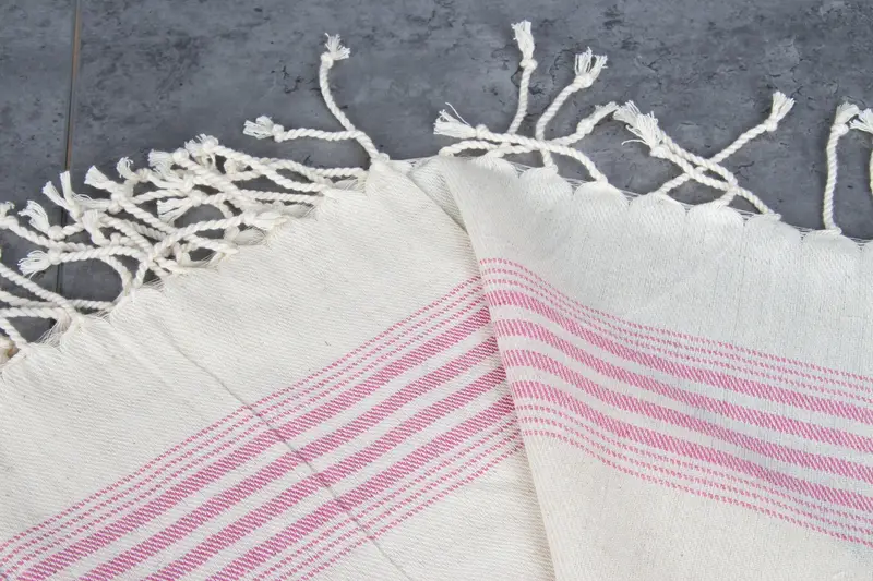 Wedding Gift, 36x18 Linen Striped Towel, Birthday Gift, Turkish Tea Towel, Beach Bachelorette Party Decorations, Handmade Gift, Monogram Hand Towel - 4