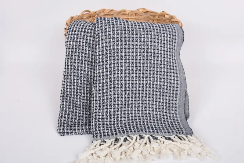 Absorbent towel, Luxury towel, 68x36 Cotton Waffle Towel, Xmas Gifts, Bachelor Towel, Bath towel, Handmade Turkish hammam towel, Organic Towel - 5