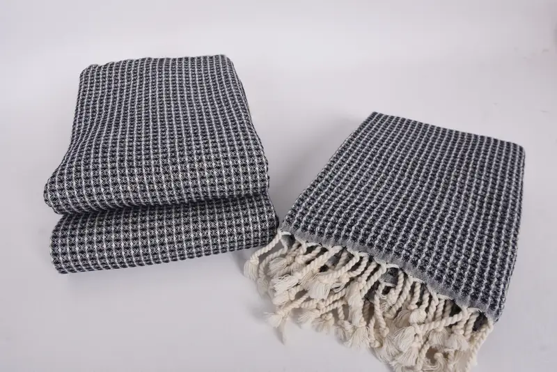 Absorbent towel, Luxury towel, 68x36 Cotton Waffle Towel, Xmas Gifts, Bachelor Towel, Bath towel, Handmade Turkish hammam towel, Organic Towel - 7