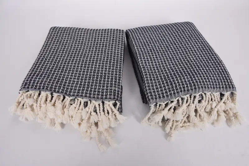 Absorbent towel, Luxury towel, 68x36 Cotton Waffle Towel, Xmas Gifts, Bachelor Towel, Bath towel, Handmade Turkish hammam towel, Organic Towel - 6