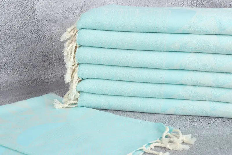 Monogrammed Hand Towel, Personalized Gift, Personalized Dish Towel, 36x18 Cotton Striped Design Towel, Beach Wedding Favor, Merry Christmas Gifts - 3