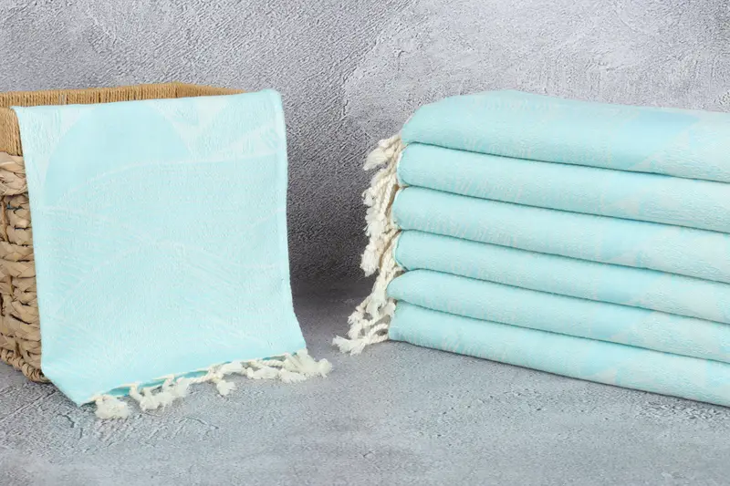 Monogrammed Hand Towel, Personalized Gift, Personalized Dish Towel, 36x18 Cotton Striped Design Towel, Beach Wedding Favor, Merry Christmas Gifts - 4