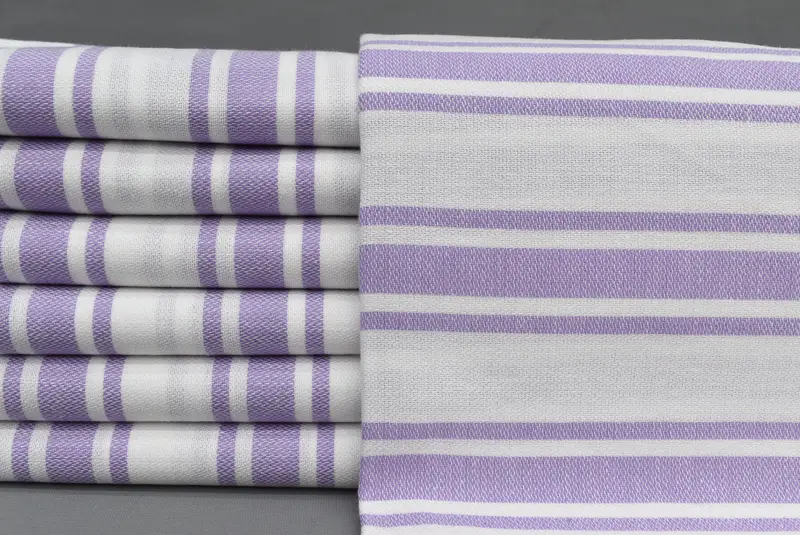 Housewarming Gift, Fouta towel, Hammam towel, Cute Beach Towel, Turkish Towel Set, 70x40 Cotton Striped Towel, Bridesmaid Towel, Gift For Coworker - 1