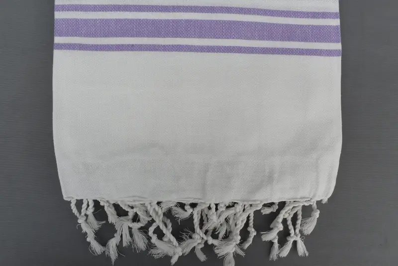 Housewarming Gift, Fouta towel, Hammam towel, Cute Beach Towel, Turkish Towel Set, 70x40 Cotton Striped Towel, Bridesmaid Towel, Gift For Coworker - 6