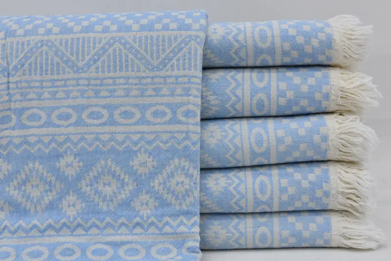 Sand-resistant towel, Quick-drying peshtemal towel for poolside, Bath towel, Baby Boy Gift, 68x36 Cotton Geometric Towel, Personalized Beach Towel - 3