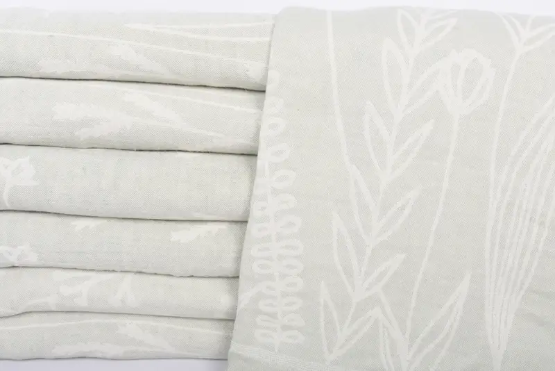 Tablecloth, Personalized Blanket, Handmade Gift, Decorative Bedspread, Custom Wedding Gifts, Organic Beach Blanket, 92x84 Cotton Floral Design Towel - 2