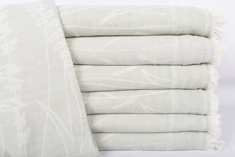 Tablecloth, Personalized Blanket, Handmade Gift, Decorative Bedspread, Custom Wedding Gifts, Organic Beach Blanket, 92x84 Cotton Floral Design Towel - 1
