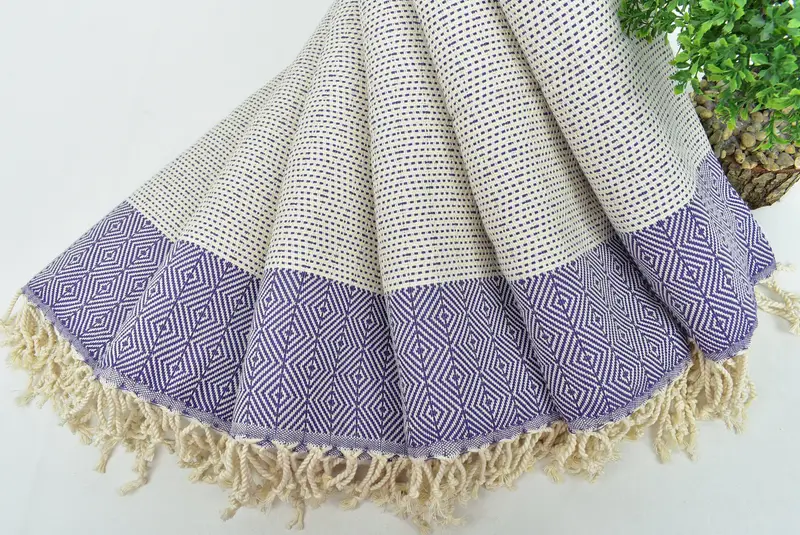 Housewarming Gift, Monogrammed Hand Towel, 36x18 Cotton Diamond Towel, Turkish Hand Towel, Personalized Gifts, Gift For Best Friend, Summer Towel - 4