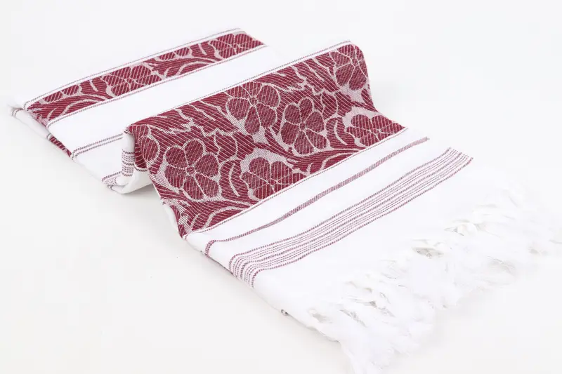 70x40 Cotton Daisy Design Towel, Personalized Bridesmaid Gift, Travel Towel, Kids Beach Towel, Turkish towel, Valentines Day Gift, Beach Towel Bulk - 7
