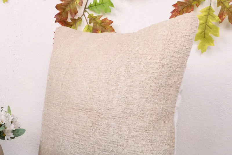 Home Decor Pillow, 18x18 White Pillow Cover, Kilim Pillow Cover, Cotton Cushion Case, Boho Pillow, Traditional Cushion, Cushion Cover - 5