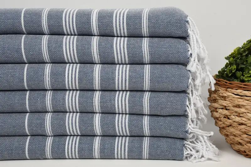 Turkish Towel Hand Towel, Boyfriend Gift, 38x18 Cotton Striped Towel, Housewarming Gift, Personalized Dish Towel, Halloween Gifts, Small Bath Towels - 2