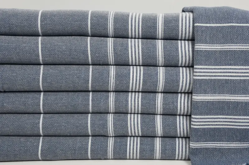Turkish Towel Hand Towel, Boyfriend Gift, 38x18 Cotton Striped Towel, Housewarming Gift, Personalized Dish Towel, Halloween Gifts, Small Bath Towels - 1