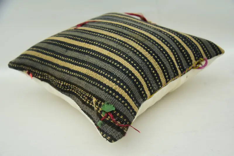 Home Decor Pillow, Cushion, Lounge Throw Cushion Case, 16x16 Beige Pillow Cover, Antique Pillows, Decorative Cushion, Kilim Pillow Cover - 6